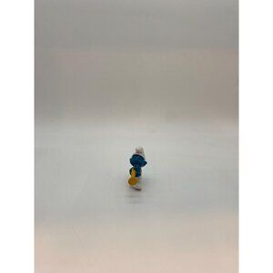 Vintage Peyo Smurf Trumpet Player PVC Figurine Toy